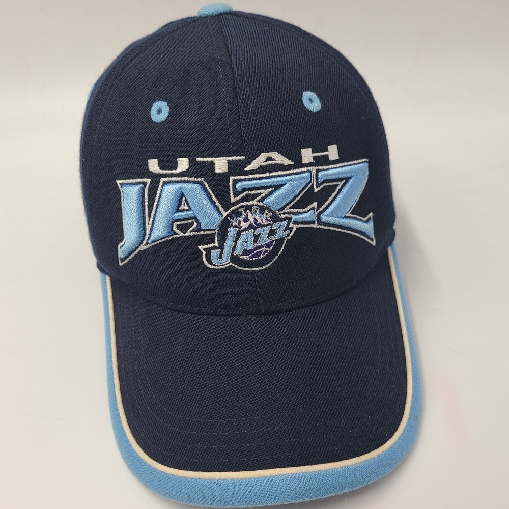 Utah Jazz Hat Adjustable Top of the World Blue NBA Basketball Wool Blend Men